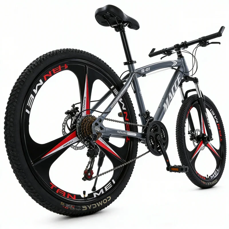 Grijze 3-blads high-end mounta - Cycling Low Gear recensie en prijs